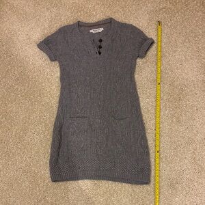Massimo Dutti Gray Knit Dress, kids 9-10 years (134-146 cm height)